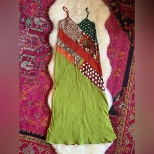 Jean PAUL GAULTIER CLASSIQUE Vintage Retro 90’s Silk Abstract/Floral Maxi Dress